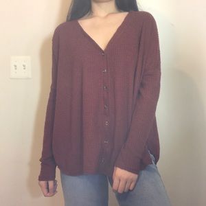 Oversized Cute Red Sweater